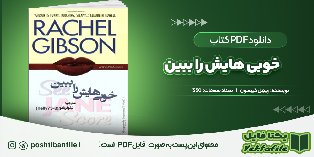 دانلود پی دی اف خوبی هایش را ببین ریچل گیبسون
